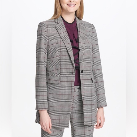 Calvin Klein Jackets & Blazers - Calvin Klein Gray Blazer with Tailored Fit and Notched Lapel